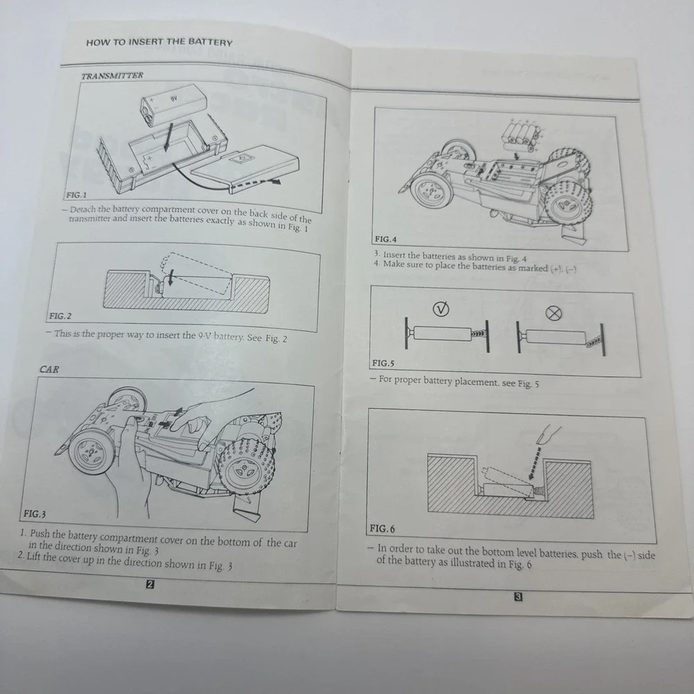 Vintage 1988 Astro Racer Off Road Buggy RC Car Instruction Manual Play Group Toy